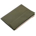 Canvas Zipper Card Holder for Travel Notebook, Canvas Storage Bag File Folder Refill Insert for Standard Journals Stationery