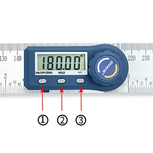 Shahe 200mm Electronic Protractor Stainless Steel Digital Angle Ruler Inclinometer Angle Finder Digital Angle Gauge