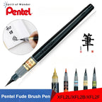 1PC Pentel Fude Brush Pen in Bister Pack ,Nylon Polypropylene Calligraphy Pen Chinese Painting Craft Supplies XFL2F