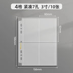 Big A5 Photocard Binder Magnetic D 3 Rings 4Grid Collect Book Kpop Photo Album PU Leather Photo Holder Korean 포카 바인더