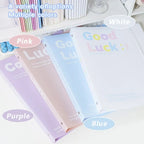 INS Style Loose Leaf A4 File Folder Transparent Detachable Data Book Students Stationery Office Storage Booklet School Office