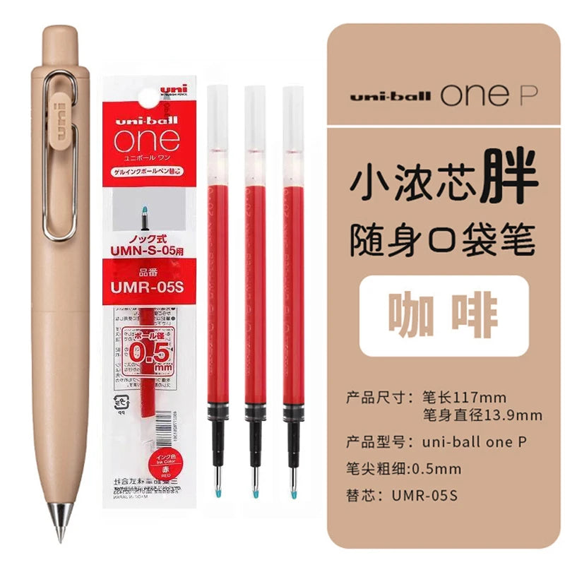 Uni Uniball One P 1pcs Gel Pen Japan Original New Stationery UMN-SP 0.5 Mini Pocket Pen Cute Portable Writing,Record Neutral Pen