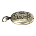 Vintage Bronze Compass Pocket Watch Design Outdoor Hiking Navigation Mountaineering Camping Hiking Portable Flip Compasses