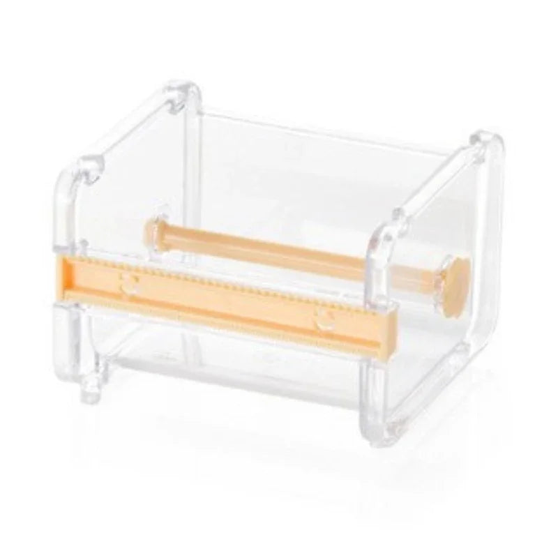 Stackable Tape Dispenser Transparent Design Tape Holder Creative Washi Tape Cutter Stationery School Supplies Office Supplies