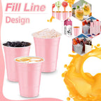 20-60Pc 2oz Mini Party Shot Cups Plastic Black Pink Disposable Birthday Party Wedding Cup for Beer Drinks Soda Punch Water Cups