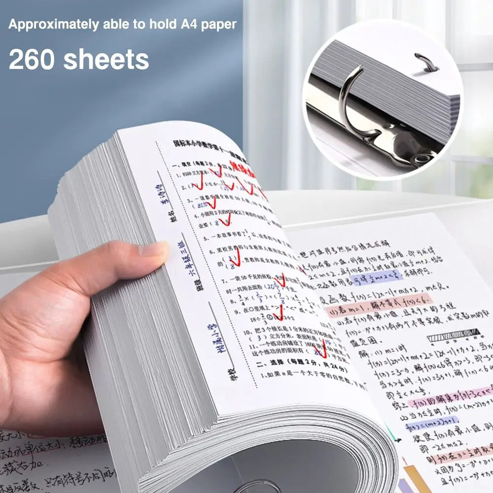 Multifunctional PP Storage Booklet Loose Leaf A4/A5/B5 Binder Family ID Storage Bag Dustproof Photo Album School