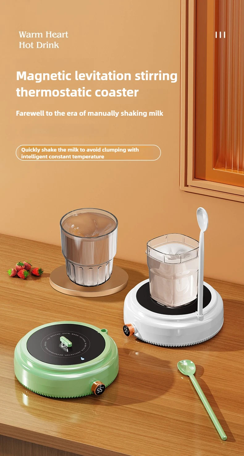 Automatic Stirring Cup Portable Electric Mixing Coffee Cup Office Mug Maglev Milk Shaker Kitchen Supplies with Spoon