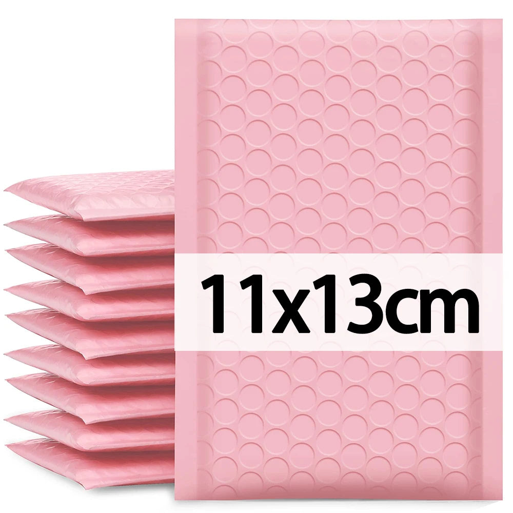 10/60x Bubble Mailers Self Seal Padded Envelopes Waterproof Business Mailing Packages Multi-size Shipping Bags Black White Pink