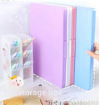 A4 Transparent File Box High Aesthetic Student Test Paper Simple Large Capacity Storage Box Writing Board Office Supplies