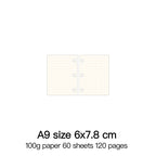 High Quality Ring Binder Notebook A5 Personal A6 A7 A8 Size Insert Refills Loose Leaf Spiral Diary Planner Inner Core 100g Paper