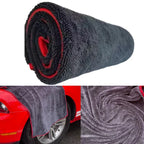 90x60cm XXL 500GSM Microfiber Car Drying Towel Ultra Absorbent Thickened Twist Ring Design Lint Free Scratch Free Auto Detailing