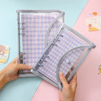 Cute Color Grid A5 A6 Loose Leaf Notebook Refill Spiral Binder Index Inner Page Item Paper Stationery