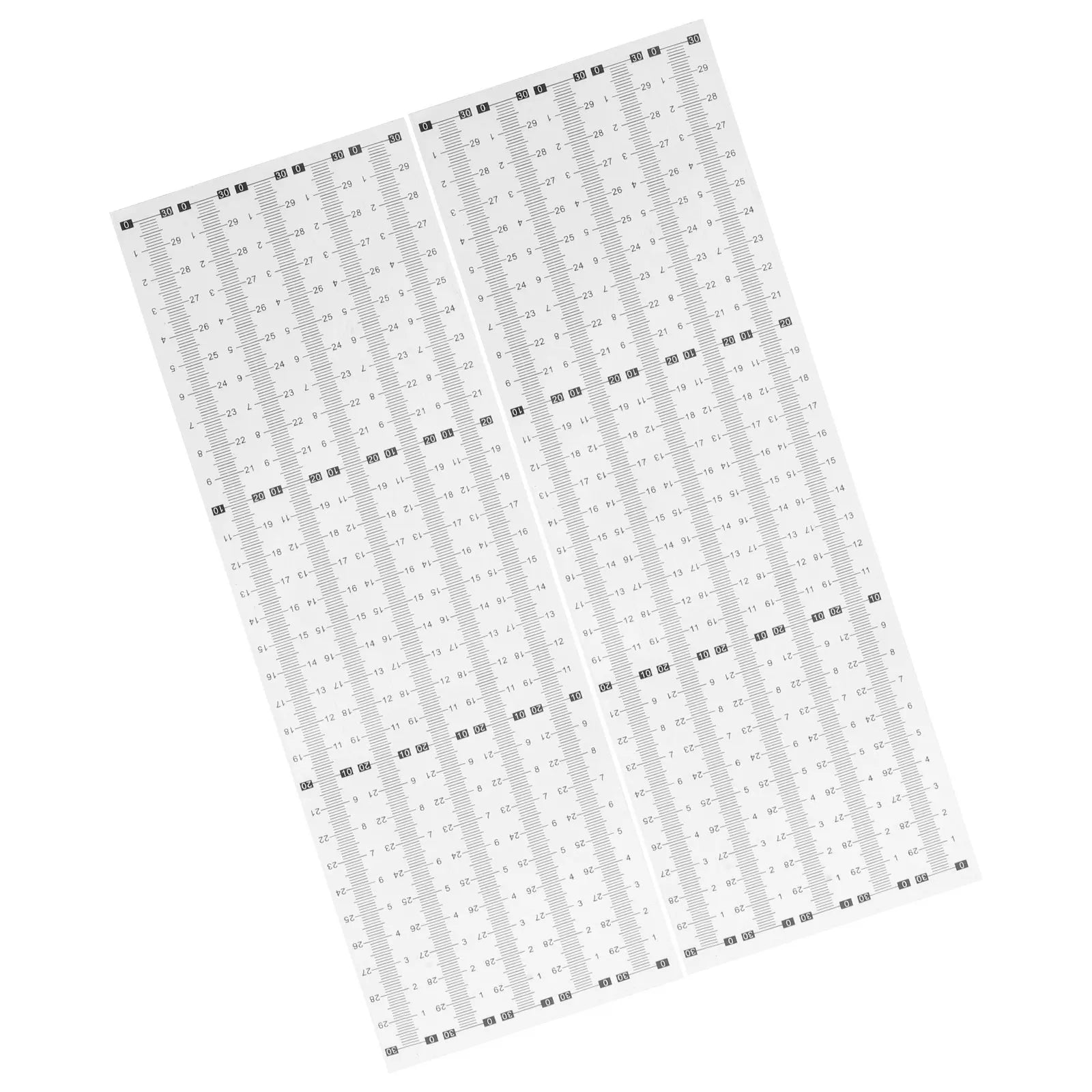 20Pcs Adhesive Measuring Tape Waterproof Self Adhesive Ruler Sticker Flexible PVC Peel Stick Tape Measure for Workbench DIY