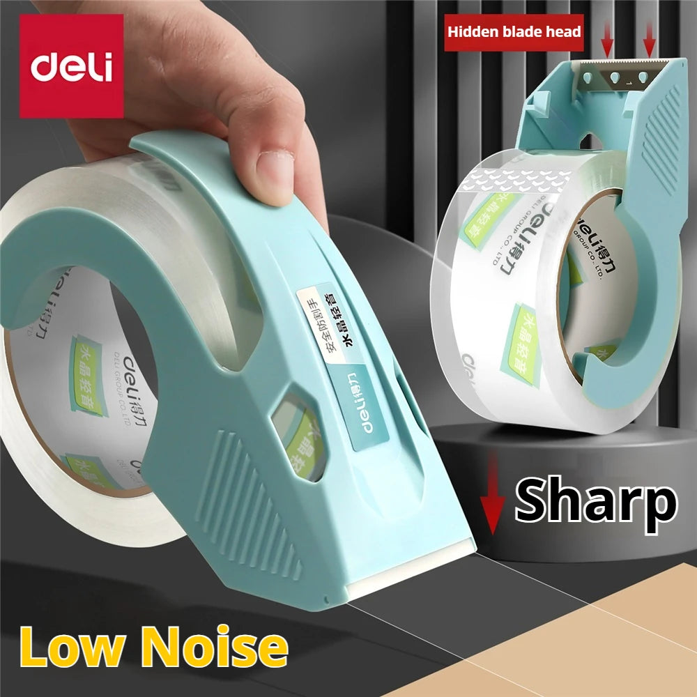 1 Set1.9 inches/4.8cm Tape Dispenser & Tape,  For packaging, shipping, and mailing, Quiet And Smooth,  No Splitting Or Tearing.