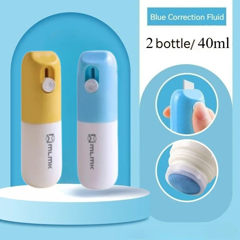 Portable Thermal Paper Correction Fluid Fast-Drying Anti Peep Privacy Protector with Retractable Box Opener Quick Eraser Covera