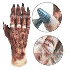 The Mummy Halloween Gloves for Adult Unisex Elastic Latex Gloves Scary Gloves Easter Day Mittens Cosplay Prop Accessories