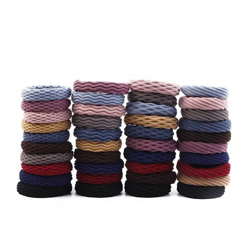 20Pcs Women Girls Simple Basic Elastic Hair Bands Ties Scrunchie Ponytail Holder Rubber Bands Fashion Headband Hair Accessories