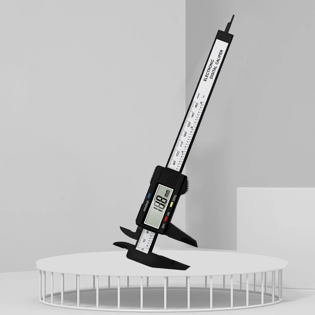 Multipurpose Vernier Caliper Digital High-strength Plastics 4 Measuring Functions 0.1mm Accuracy for Auto Machinery