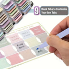 75 Bible Tabs With 6 No Bleed Highlighters,Morandi Theme, Bible Indexing Tabs,Bible Book Tabs,Bible Labels Tabs+Pens