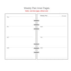 45 Sheets A5 A6A7 Loose Leaf Notebook Refill Spiral Binder Inner Page Weekly Monthly To Do Line Dot Grid Inside Paper Stationery