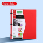 3 Ring Loose-leaf File Folder Waterproof Detachable Notebook Binder Dustproof Thickened Loose Leaf Document Folder Mobile Office