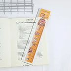 Cartoon Capybara Magnetic Bookmark Ruler Cute Irregular Drawing Ruler for Students Creative Kawaii Kids School Stationery