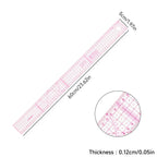 Clear Metric Flexible French Curve Ruler Practical Tailoring Template For Dressmaking Pattern Drafting DIY Sewing Projects