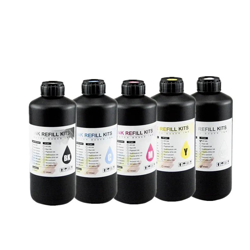 UV Hard Ink 1000ML UV Ink For Epson XP600 TX800 XP-600 L800 L805 L1800 R290 R300 1390 1400 1410 1430 DX5 DX7 DX10 UV Printer