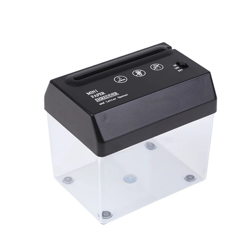 A6 Portable Mini Paper Shredder Electric USB Battery Operated Documents Paper Cutting Tool For Home Office