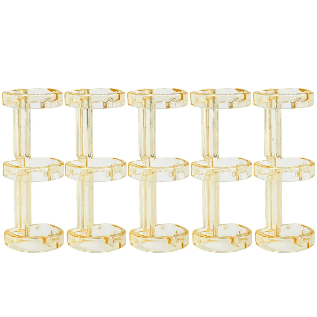 Removable Binder Book Binding Rings Plastic Book Rings Clear Folder Binder Clips Scrapbook Binding Button School Loose Leaf Clip