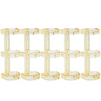 Removable Binder Book Binding Rings Plastic Book Rings Clear Folder Binder Clips Scrapbook Binding Button School Loose Leaf Clip