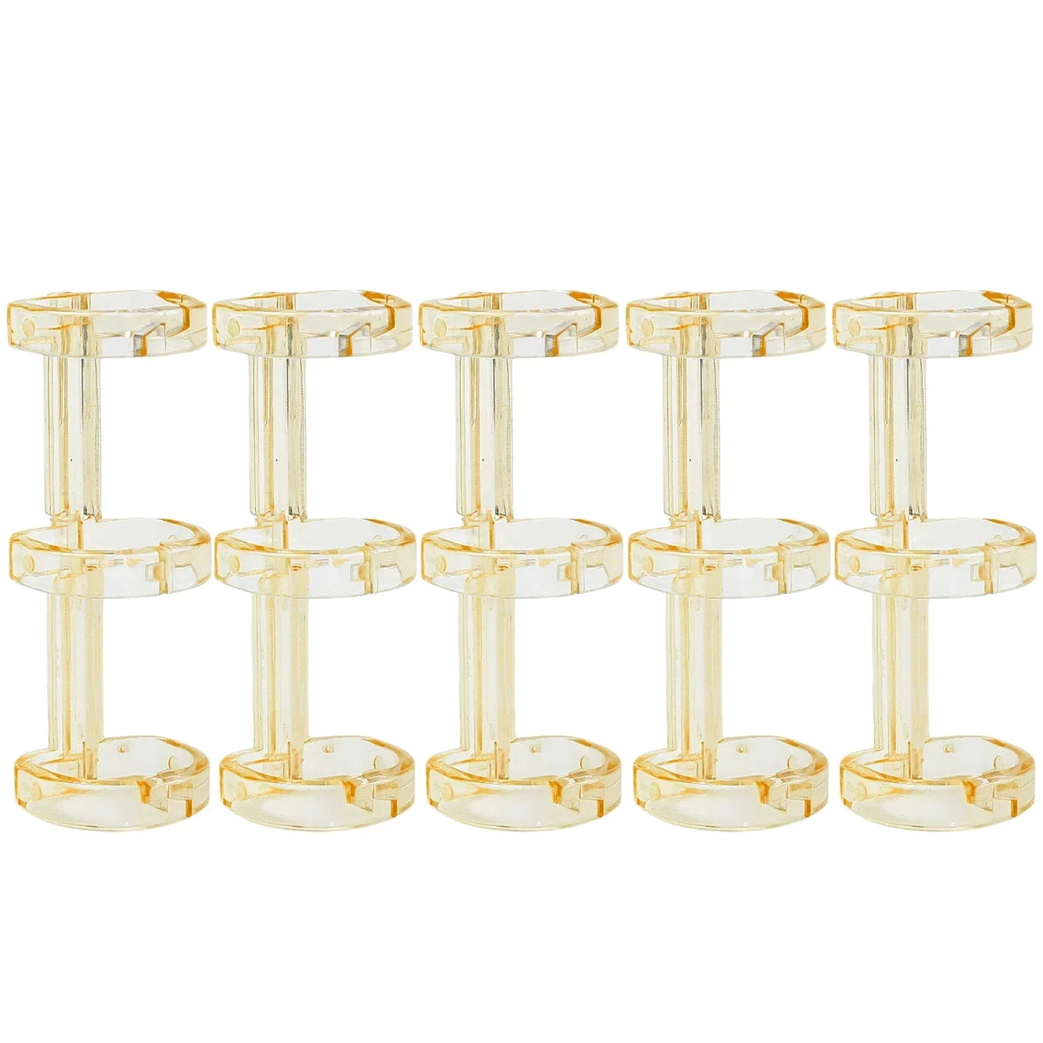 Removable Binder Book Binding Rings Plastic Book Rings Clear Folder Binder Clips Scrapbook Binding Button School Loose Leaf Clip