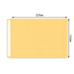 50PCS Thick Yellow Self Seal Kraft Envelopes Self Adhesive Cash Security Envelopes for Coins Seeds Cards Stamps Storage