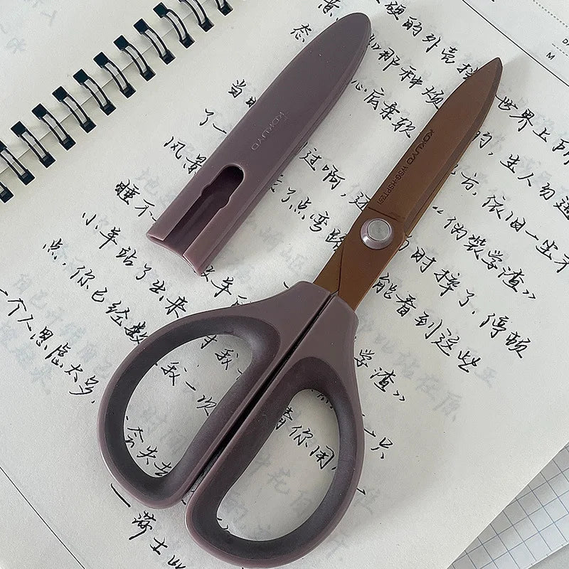 Protable Kokuyo SAXA Craft Handmade Scissors for DIY Scrapbooking Paper Cutting Titanium Fluoride Tools for Home Office School