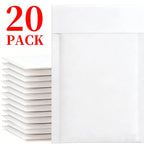 10-50Pcs White Kraft Bubble Mailers Self-Sealing Storage Paper Envelope Waterproof Cushioned Padded Foam Shipping Packaging Bags