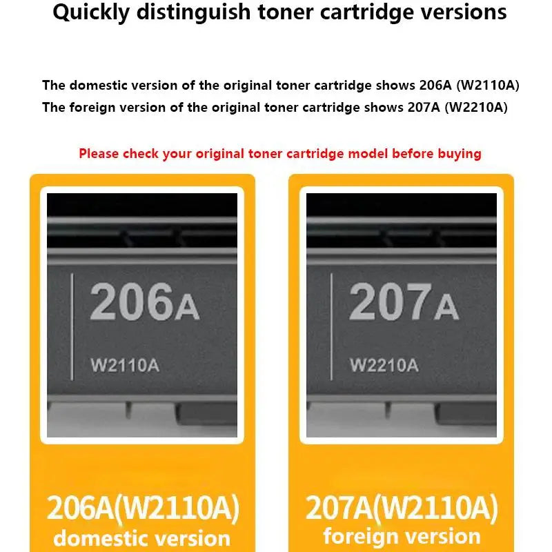 New Large Capacity 207X W2210X Toner Cartridge Compatible for HP W2211X M255dw M255nw MFP M282nw M283fdn 3.1k-2.4k WITH CHIP