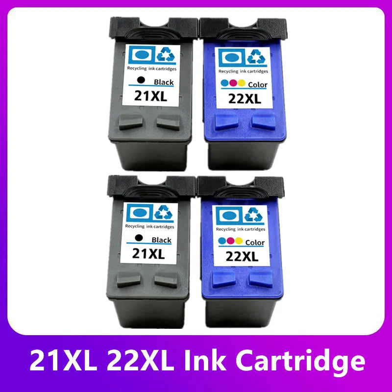 21 22 XL Compatible Ink Cartridge Replacement for HP 21XL 22XL HP21 Deskjet F2180 F2280 F4180 F2200 F380 380 Printer