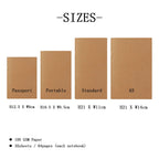 5pcs/lot Replace Note Books 100GSM Journal Inner Paper 4 Sizes 64 Pages Inserts Blank Grid Lineds A5 Notebooks Back to School