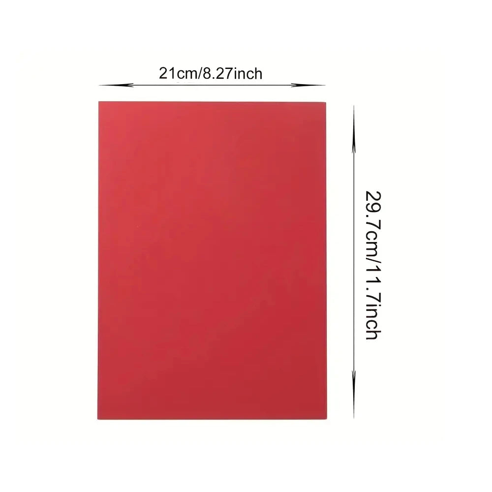 Red Blue Green Colored Cardstock Thick Paper  A4 250GSM Cover Card Stock for Crafts and DIY Decorations, Weddings Cards Making