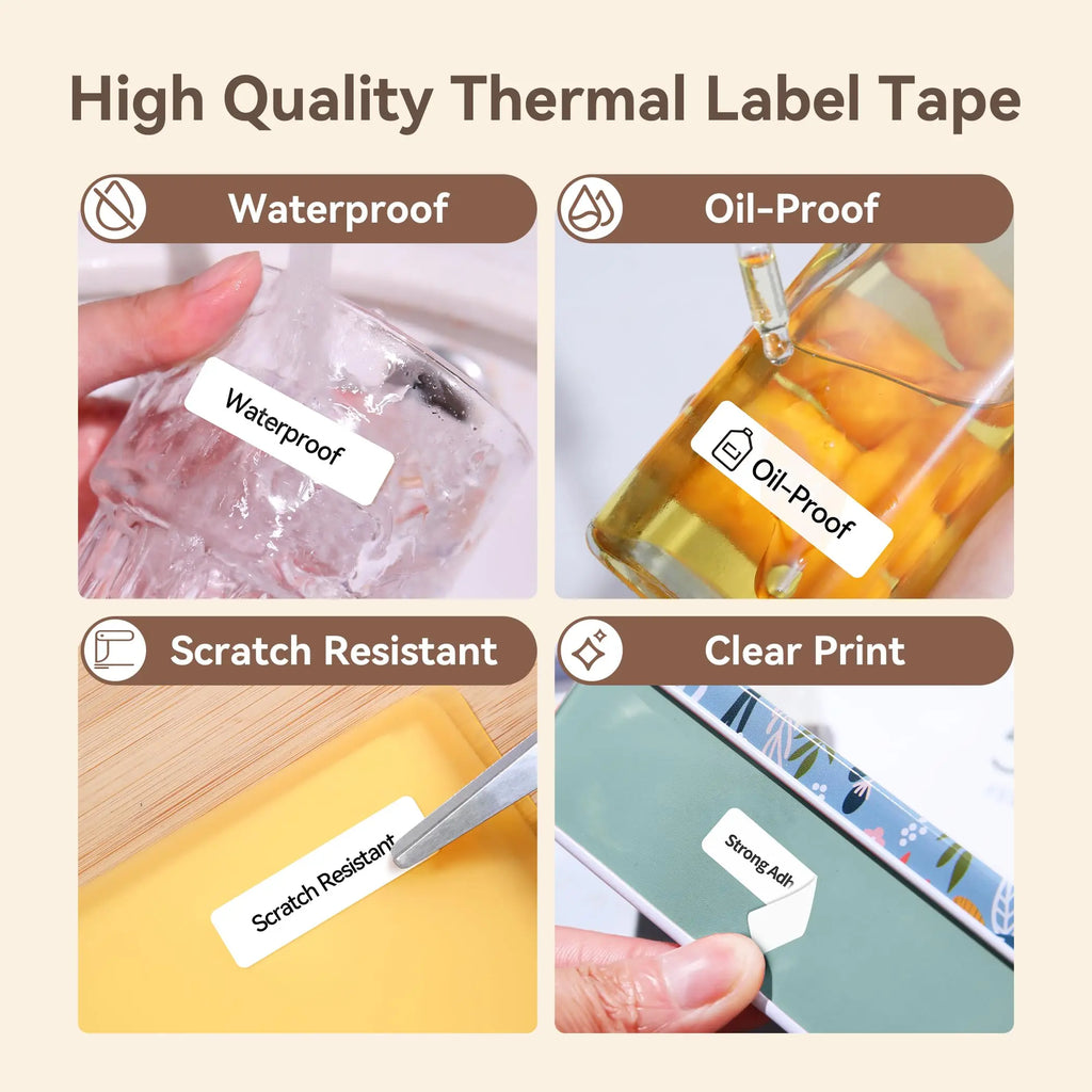 Niimbot D110 Label Printer Bluetooth Mini Adhesive Portable Smart Label Maker UV Without Ink For Office School Labeling Machine