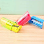 1PC Candy Color Transparent Pencil Sharpener - Plastic Standard Pencil Cutter for School Office Art Supplies