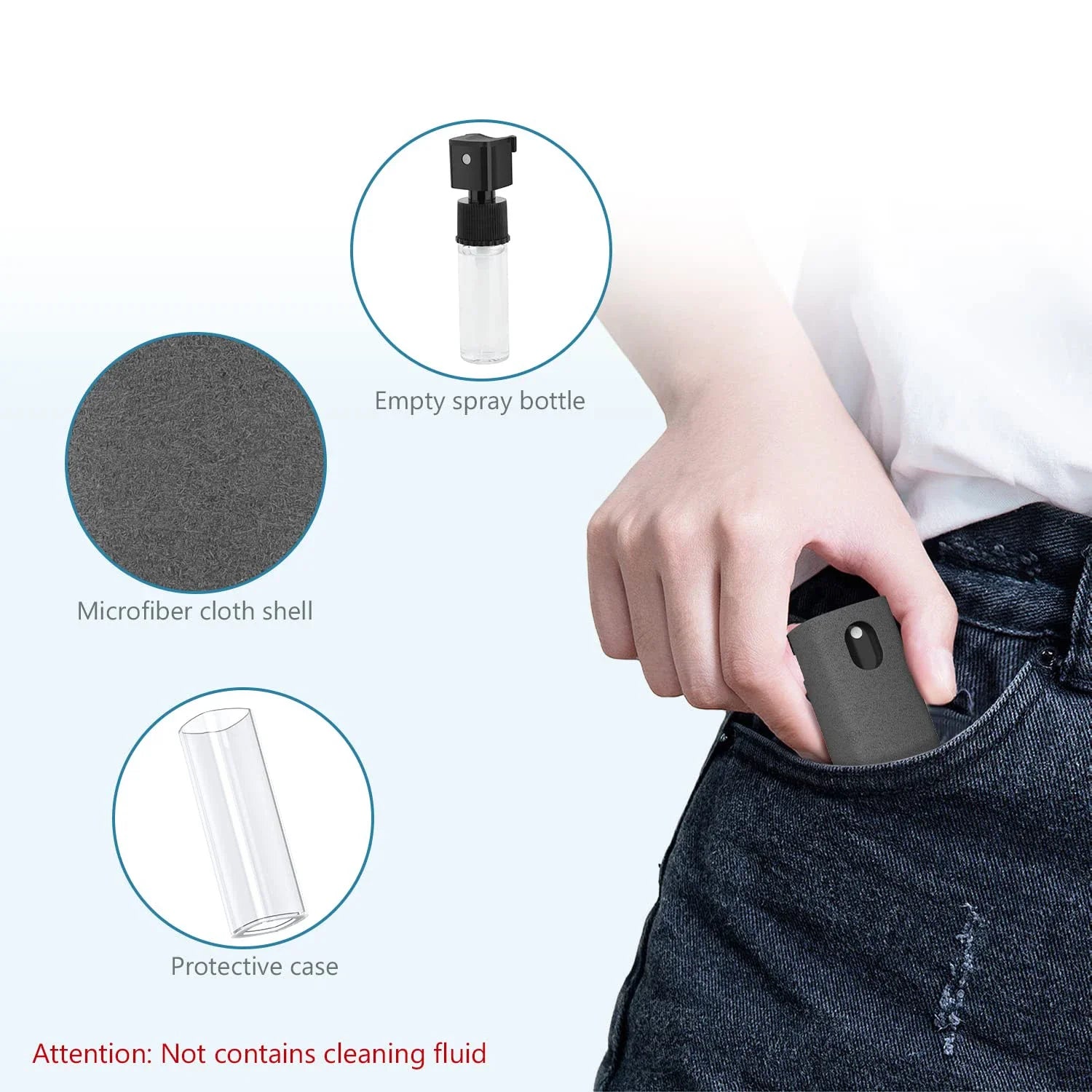 2 in 1 Cleaner Kit Laptops Phone Screen Cleaning Tools Apply To Apple Xiaomi Huawei Samsung OPPO Vivo