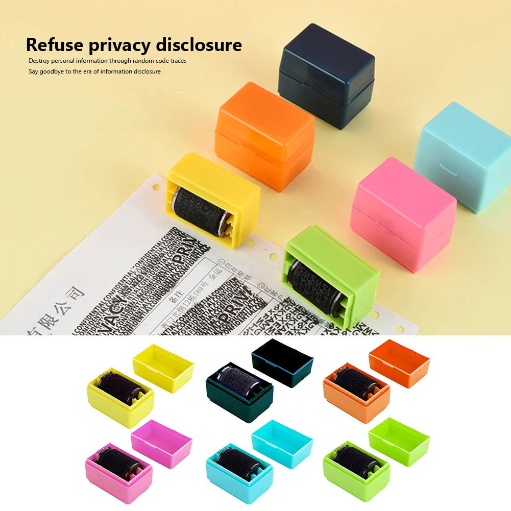 Data Protection Roller Stamp Portable Information Coverage Messy Code Privacy Confidential Data Theft Guard Security Seal