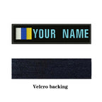 Canary Islands Flag 10X2.5cm Embroidery Custom Name Text Patch Stripes Badge Iron On Or  Patches