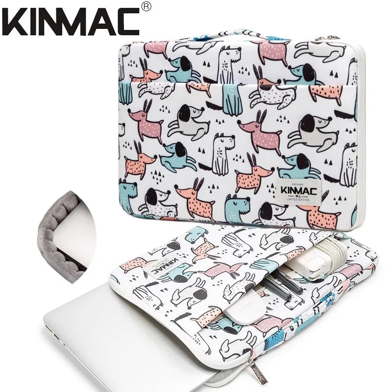 Shockproof Brand Kinmac Laptop Bag 12,13,14,15.4,15.6,16 Inch,Waterproof Lady Man Sleeve Case For MacBook Air Pro M1 Handbag PC