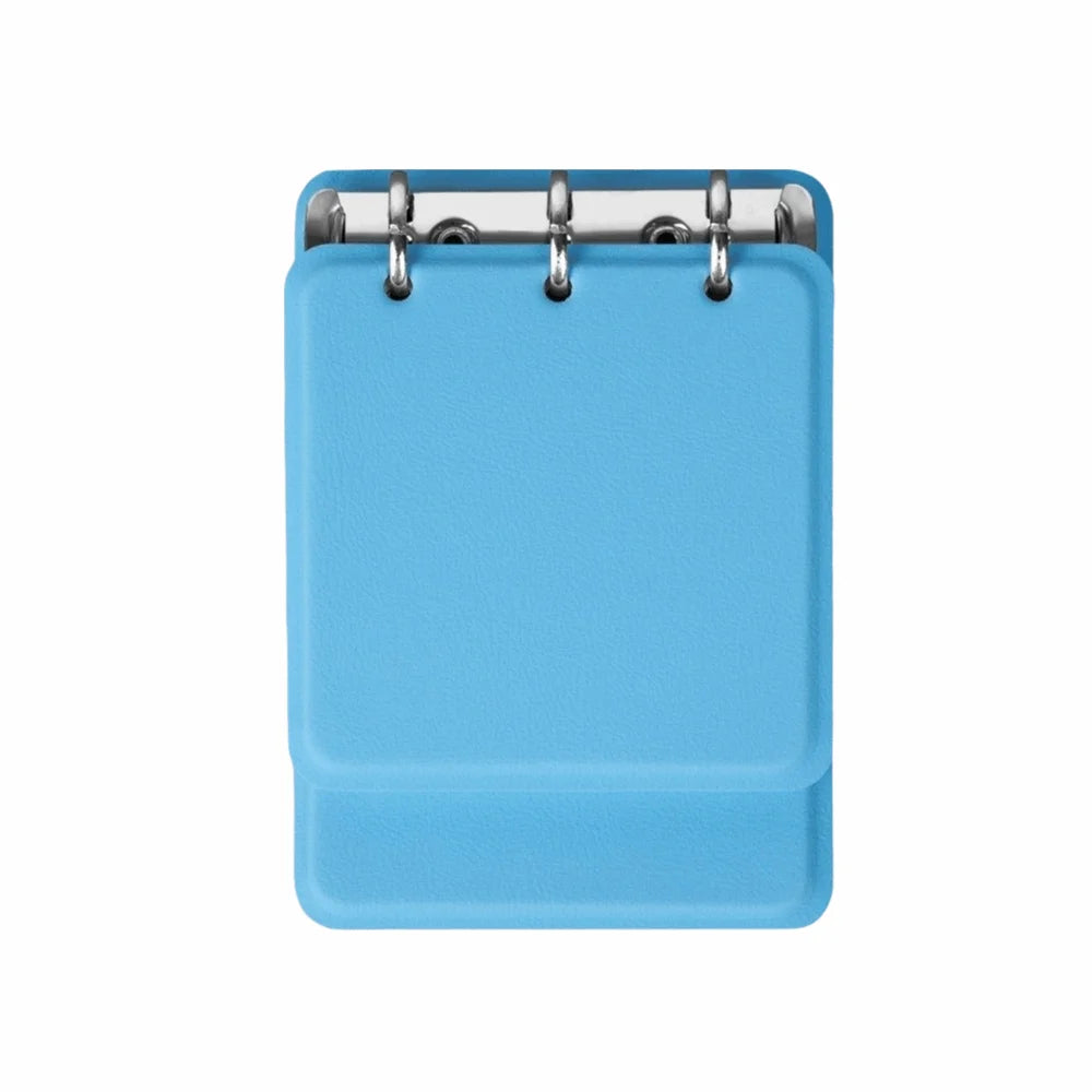 Multi-functional 3-Ring Binder Loose-Leaf Notebook PU Leather Cover Portable Notepad Refillable Memo Pad School Office Supplies