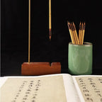 Oil Watercolor Chinese Calligraphy Brush Wolf Hair Bamboo Scriptures Writing Brush Oil Painting Art Paint Brush Watercolor