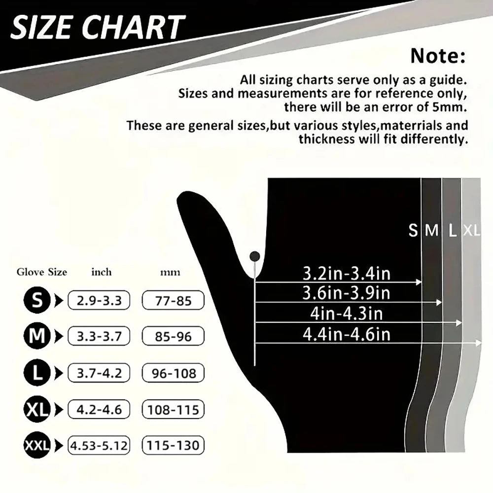 100/50/20PCS Black Nitrile Gloves Latex & Powder Free for Tattooing Manicures Salon Cleaning Disposable Food Working Latex Glove