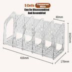 Acrylic A4 Storage Filing Box for Documents Plastic Paper File Organizer Vertical Magazine Rack Desk Folder Desktop Supplies