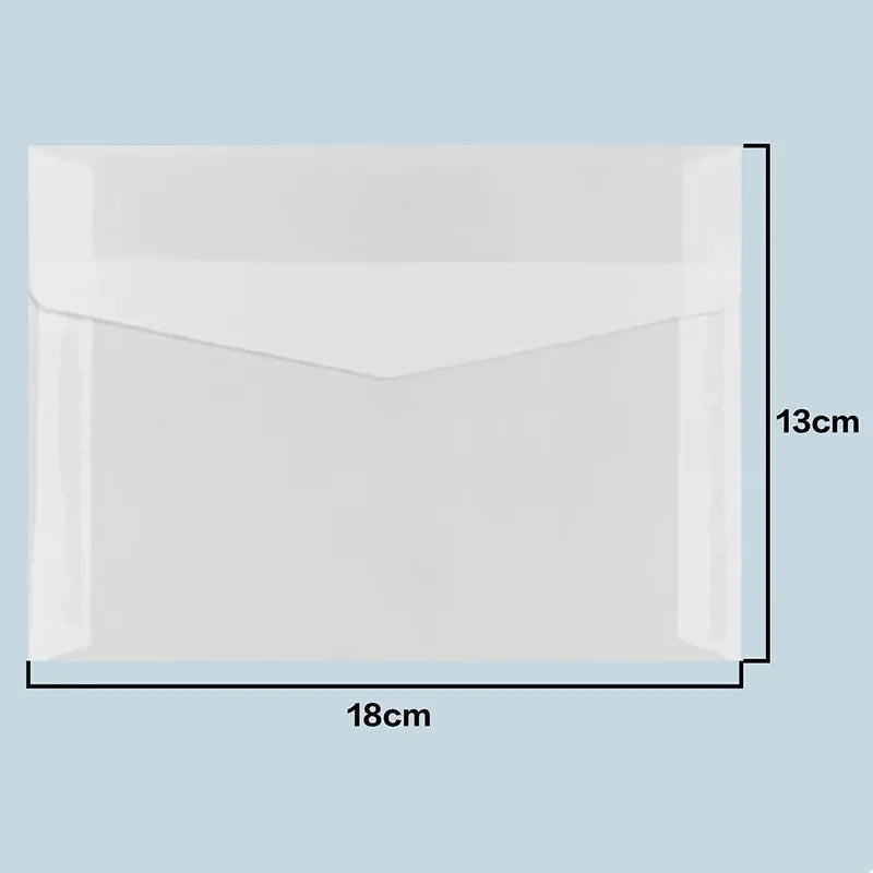 50pcs/lot Translucent Envelopes European Sulfuric Acid Paper Envelope for Wedding Invitation Business Supplies Giftbox Storage